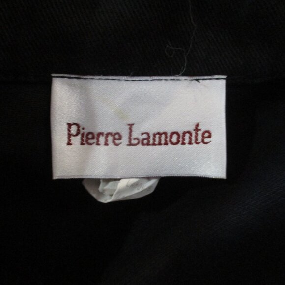 Vintage Pierre Lamonte Embellished Blazer Size 8 Black Twill - Picture 8 of 8